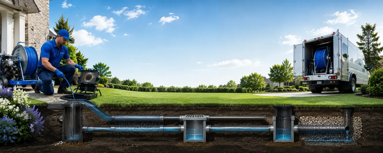 Outdoor drain cleaning information for Fort Thompson, SD